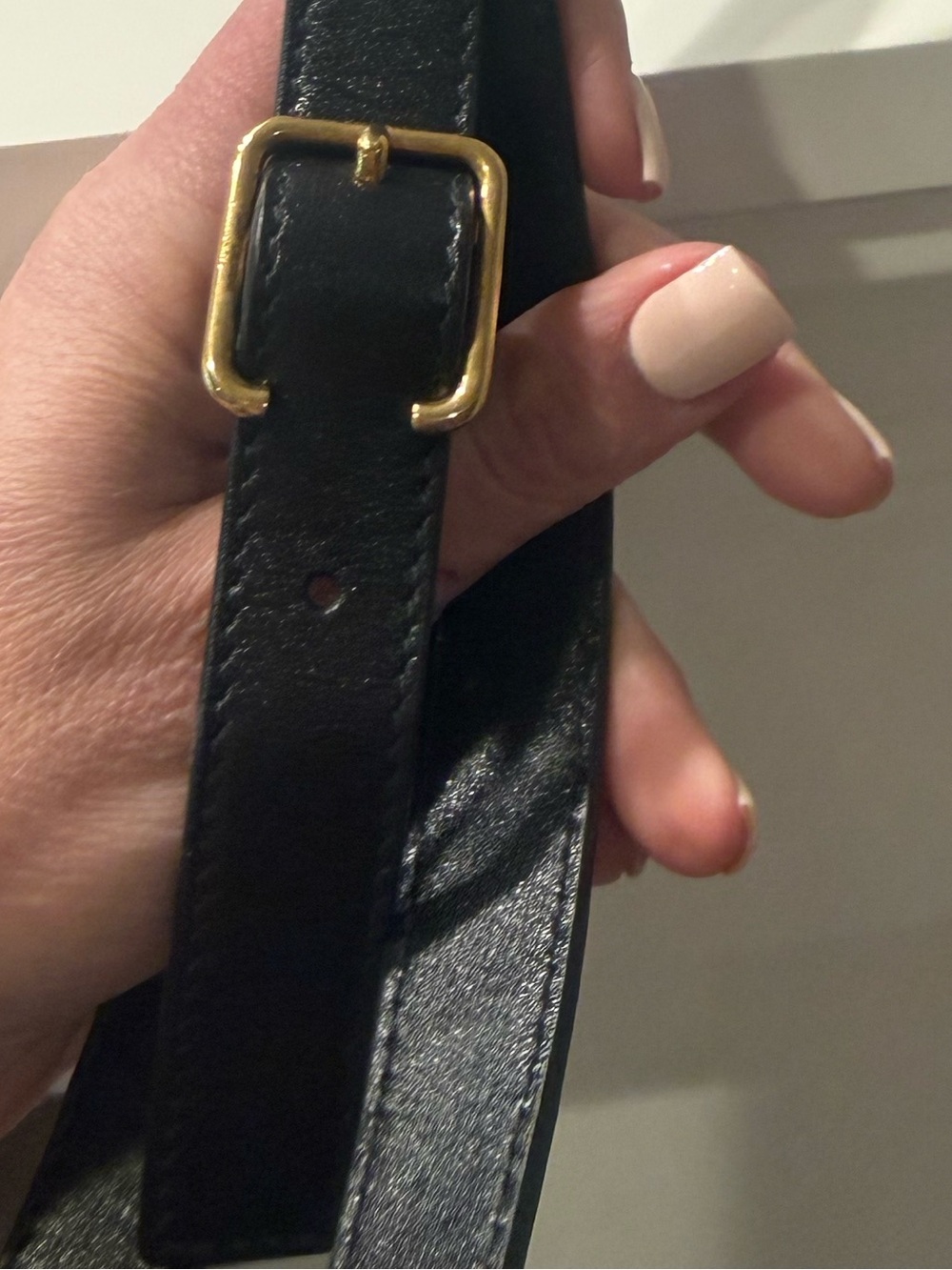 Yves Saint Laurent Beige Monogram All Over Canvas Camera Bag Crossbody Dark Navy - Picture 7 of 13